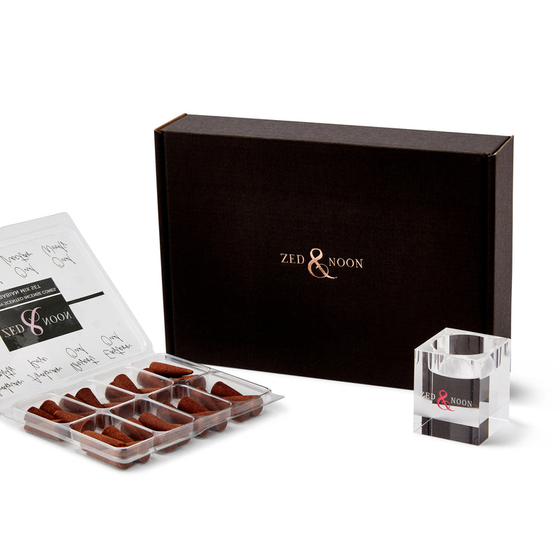 Luxury Scented Incense Cones Gift Set by Zed & Noon –